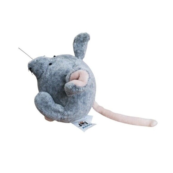 RARE Jellycat Tiny Ping Pong Mouse Mini Doormouse Plush Gray Pink Tail 2" - Picture 12 of 16